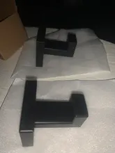 Bathroom-Hardware Clothes-Hook Single-Robe-Hook Wall-Mounted Stainless-Steel Black