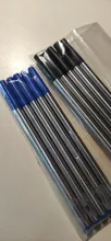Jinhao-recarga de tinta azul y negra para recarga de bolígrafo, alta calidad, Suiza, firma, artículo de papelería para caligrafía, 10 Uds.