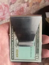 SANWOOD-Carpeta de tarjetas de identificación de acero inoxidable para hombre, billetera de doble cara, Clip delgado para dinero, klipp geld, Clip para billetera