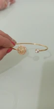 Pulsera de piedra blanca de circón para mujer, brazalete ajustable de árbol de la vida para mujer, brazalete de boda de oro rosa