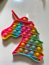 Juguete sensorial antiestrés para niños y adultos, juguete antiestrés para el autismo, con burbujas de empuje, divertido