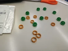 Anillo Para patas de aves de corral, de aluminio con diámetro interior de 10 Uds. De 8/10mm para identificación de aves, anillo para pie de entrenamiento de vuelo al aire libre, anillo para pata de loro