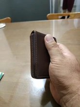 Tarjetero de cuero Pu para hombre y mujer, funda de Metal para tarjetas de crédito, venta al por mayor