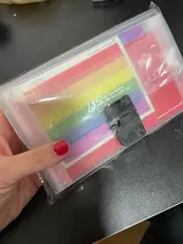 Mini BOLSA DE DOCUMENTOS DE 13 rejillas, clasificación arcoíris A6 multicapa, soporte de expansión de negocios, carpetas de plástico transparente