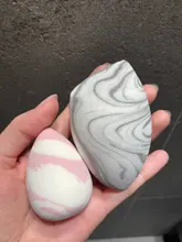 Esponja de maquillaje, esponja cosmética para polvos base, licuadora de belleza suave, herramienta en forma de gota de agua