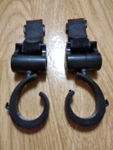 Colgador de bolsas para el carrito del bebé, accesorio para el coche del niño para colgar o cargar maletines o bolsas con rotación de 360 grados por 2 unidades