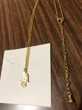 MAGNÍFICO CUENTO Mano de Hamsa Del Encanto Collar Colgante para Las Mujeres de Los Hombres de Steampunk Joyería Colar Gargantilla de Plata de Oro de Acero Inoxidable Hip Hop