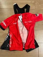 Verde fluorescente STRAVA ciclismo Jersey conjuntos rojo bicicleta shorts de ciclismo de manga larga ropa de bicicleta maillot bibers de Jersey de ciclismo