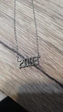 Collares con número de año personalizados para mujer, regalo de cumpleaños personalizado de año 1980 a 2020
