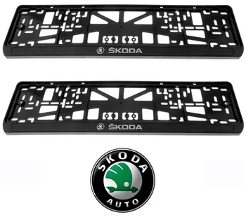 Skoda license plate frames, plastic, set: 2 frames, 4 Chrome self-tapping
Skoda license plate frames, plastic, set: 2 frames, 4 Chrome self-tapping