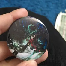 Bolsa de Metal de dibujos animados, broche de placa con pantalla de Anime, Mo Bao Zu Shi, regalo de colección