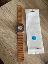 Correa de cuero para Apple watch, banda magnética de 44mm, 40mm, 38mm y 42mm, iWatch Series 3, 4, 5, 6 SE