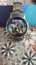 Fortnite-Reloj de pulsera con diseño de Fortress Night para niños, cronógrafo sencillo con diseño de dibujos animados, reloj impreso, regalo de cumpleaños