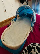 Cama plegable de cuna portátil para bebé, bolsa de viaje con mosquitera, cesta de dormir infantil con juguetes