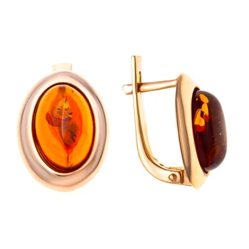 Earrings made of silver with Amber cognac and Amber
Earrings made of silver with Amber cognac and Amber