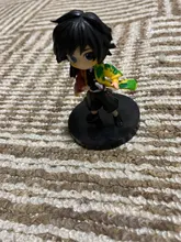 6 unids/set Anime demonio asesino Kimetsu No Yaiba figura Q Posket Kamado Tanjirou Kamado Nezuko Agatsuma juguetes 6cm