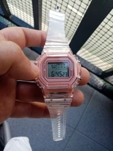 Reloj Digital transparente para Mujer, cronógrafo cuadrado, electrónico, deportivo, resistente al agua, nuevo, triangulación de envíos