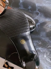 Zapatos Infantiles para niñas, calzado con lazo de cuero para fiesta de Baile de Princesa, brillantes, Color rojo sólido, tacón alto, de cuero de moda, oferta de otoño