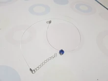 Collar de hilo de pescar transparente para mujer, gargantilla de diamantes de imitación, colgante de cadena Invisible, joyería femenina