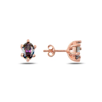 KUTAYDAN Mystic Topaz Zirconia stone Engagement Earrings 925 Sterling Silver
KUTAYDAN Mystic Topaz Zirconia stone Engagement Earrings 925 Sterling Silver