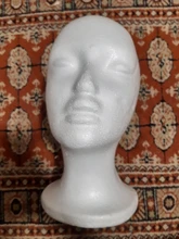 Soporte práctico de espuma para pelucas para cabezas de maniquí, soporte de exhibición para gafas, modelo de cabeza de peluca, envío directo, con soporte para peluca