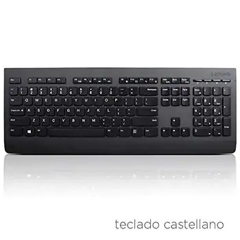 Lenovo 4X30H56868 wireless RF keyboard QWERTY Spanish black 
Lenovo 4X30H56868 wireless RF keyboard QWERTY Spanish black