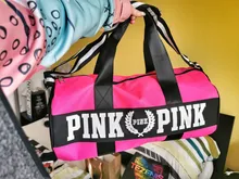 Bolsa deportiva impermeable para mujer, bolso de gimnasio rosa para exteriores, ropa de nailon, bolso de viaje para entrenamiento