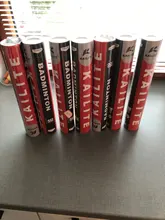 12 unids/pack súper duradero bádminton pluma de ganso de marca estabilidad volar bádminton Bola de ejercicio de entrenamiento.