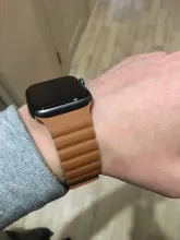 Correa de cuero para Apple Watch, 44mm, 40mm, 38mm, 42mm, accesorios, pulsera magnética, pulsera iWatch serie 3 4 5 se 6