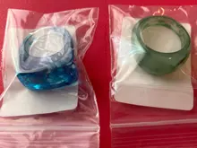 Anillo de acrílico Irregular con patrón de mármol para mujer y niña, anillos de apertura de tortuga de resina, Transparencia Multicolor, novedad de 2021