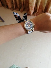 Reloj de pulsera con diseño de flores para Mujer, cronógrafo de cuarzo