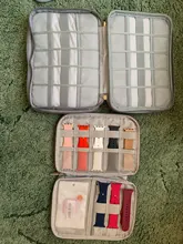 Caja organizadora de relojes de viaje con 18 ranuras para Apple Watch, caja de almacenamiento de correa de reloj, doble capa