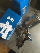 Pistola de pulverización de copa de plástico/Metal W-101 pistola de aire PISTOLA DE PULVERIZACIÓN Manual de mano, CALIDAD DE JAPÓN de 1,0/1,3/1,5/1,8mm, pistola de aire de pulverizador W101