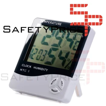 Thermometer hygrometer Digital clock indoor temperature humidity HTC-1 LCD Hour 
Thermometer hygrometer Digital clock indoor temperature humidity HTC-1 LCD Hour