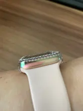 Funda protectora de diamante para Apple watch, carcasa de 44mm, 40mm, 42mm y 38mm para Apple watch band 5 4 3 2 1