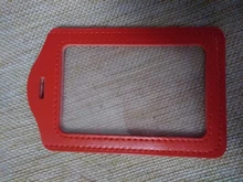 Cuero de la PU funda de credencial de identificación claro borde de Color cordón agujeros Banco tarjeteros ID titulares accesorios DropShipping. Exclusivo. 1pc