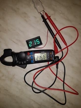 Voltímetro Digital LED CA 30-500V, 0,56 , medidor de voltaje, herramienta de instrumentos de voltios, 2 cables, pantalla roja, verde, azul, 110V, 220V, bricolaje, 0,56 pulgadas