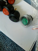 ON/OFF ronda interruptor basculante punto luz coche iluminado por LED tablero de instrumentos Dash Van 12V 220V círculo interruptor