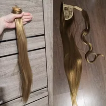 WTB-Extensión de cabello sintético para mujer, coleta superlarga y recta, con Clip, cola de caballo, 32 pulgadas