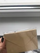 Mini sobre de papel Kraft blanco y negro, tarjeta de mensajes, almacenamiento estacionario, regalo, 20 Uds.