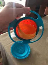 Tazón universal tipo Gyro a prueba de derrames para niños, plato giratorio infantil con diseño, práctico con rotación de 360 grados, platos de alimentación sólidos