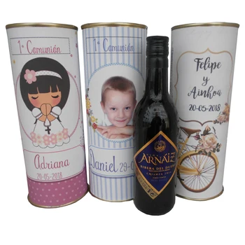 6 pcs/personalized tin with easy open and with red wine Arnáiz parenting 
6 pcs/personalized tin with easy open and with red wine Arnáiz parenting