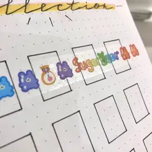 Lindo gato serie familiar diario Washi Tape Scrapbooking DIY etiqueta Kawaii cinta adhesiva de PET cinta de la Oficina de la Escuela de