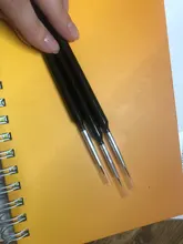 3 uds. De pinceles de nailon para pintura al óleo, para la escuela de pintura, suministros de oficina