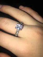 Encanto repleto de circonita anillo de compromiso de cristal de las señoras de moda anillo de nuevo 2020