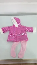Chaqueta de invierno de 17 pulgadas para bebé, ropa de muñeca de 43cm, traje de bebé para bebé, Festival de regalo de cumpleaños