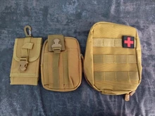 Molle-Bolsa de caza para exteriores, accesorios, riñonera, herramientas de supervivencia, Kits médicos portátiles para cinturones tácticos, mochila de hombro