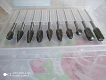 Brocas rotativas de carburo de tungsteno, juego de brocas cónicas de acero hss, 3x6mm, nuevo vástago de 1/8 pulgadas, 10 piezas