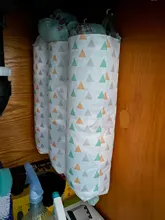 Bolsa de dulces para el hogar dispensador de almacenamiento de pared organizador de cocina colgante de tela Oxford bolsa de basura bolsa de embalaje para almacenamiento bolsas colgantes