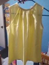 Tops y blusas para mujer, blusa sin mangas para mujer, blusa de chifón con cuello redondo para oficina, ropa de mujer 2019